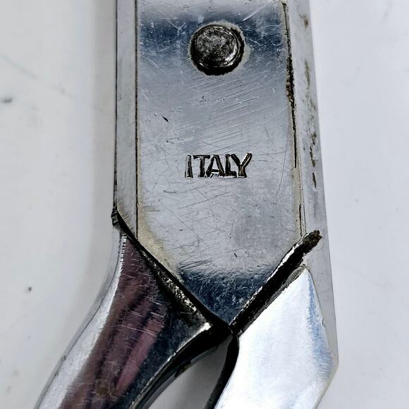 Vintage 8" Bent Handle Dressmaker Shears Scissors - made in Italy - Picture 3 of 7